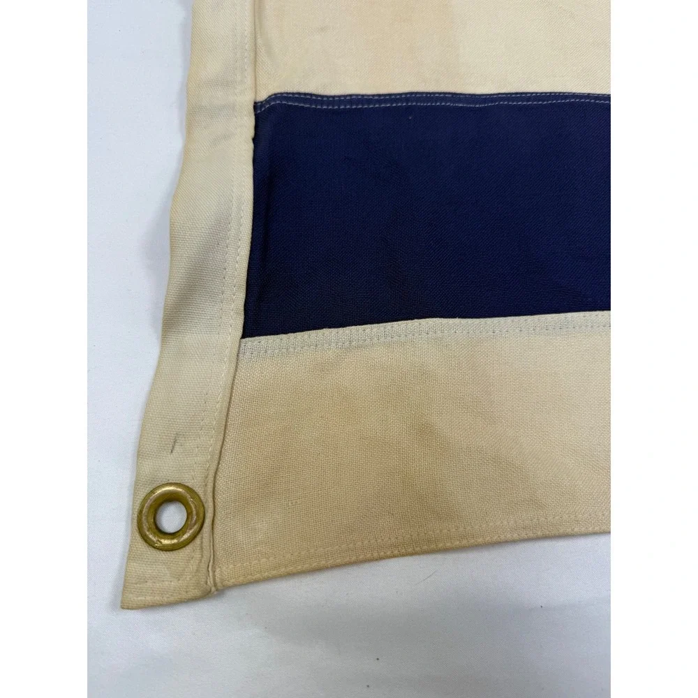 Vtg Annin Defiance Israel Flag 100% Cotton Bunting 32x58 Girl Scout Mariner Ship